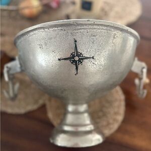 Tommy Bahama Silver Decorative Bowl